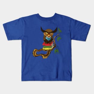 Mr. Books Owl Kids T-Shirt